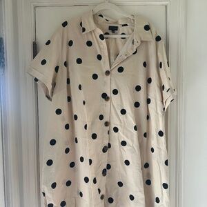 Polka Dot Shirt Dress
